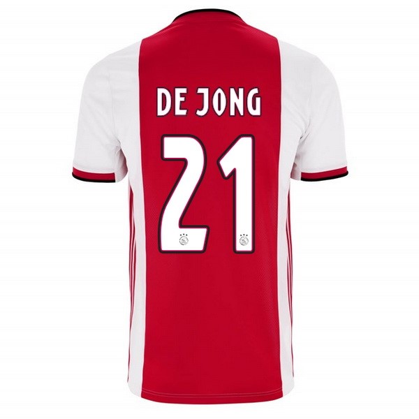 Camiseta Ajax 1ª De Jong 2019/20 Rojo